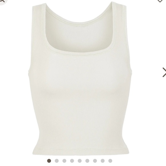 SKIMS Tops - SKIMS Cotton Rib Tank in Bone